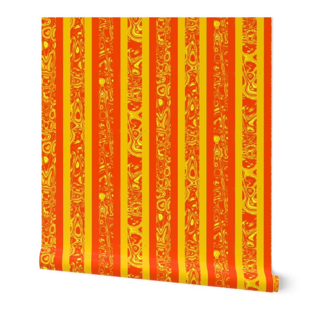 CCSMC36 - Vibrant Orange and Yellow Abstract Stripes