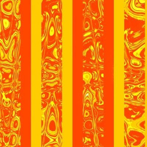 CCSMC36 - Vibrant Orange and Yellow Abstract Stripes