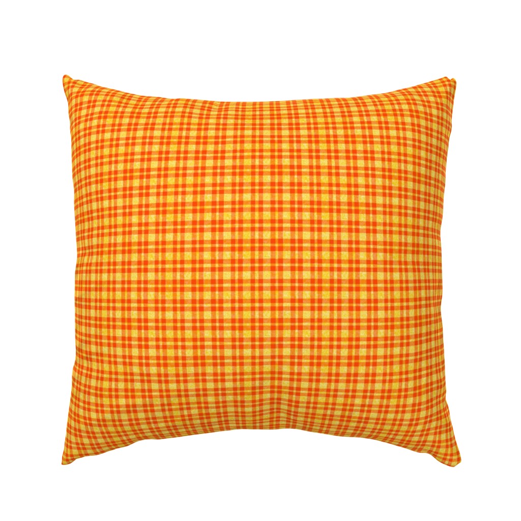 CSMC36  - Mini Vibrant Summer Plaid in Yellow and Orange