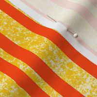 CSMC36  - Vibrant Speckled Stripe in Yellow and Orange