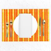 CSMC36  - Vibrant Speckled Stripe in Yellow and Orange