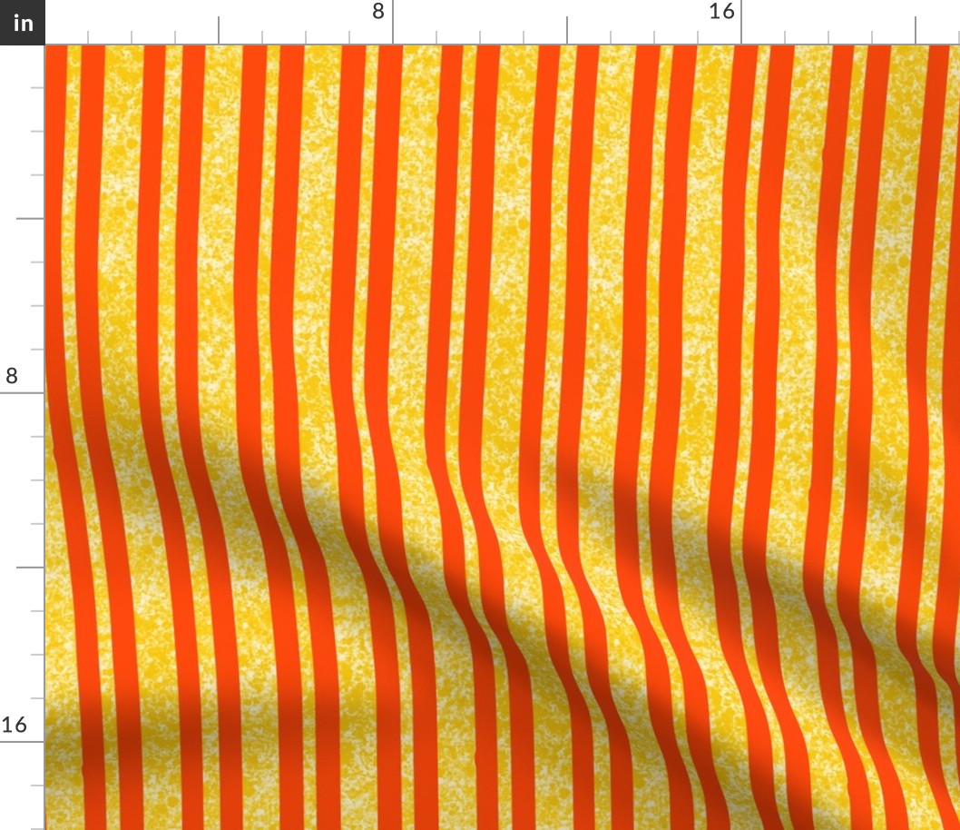 CSMC36  - Vibrant Speckled Stripe in Yellow and Orange