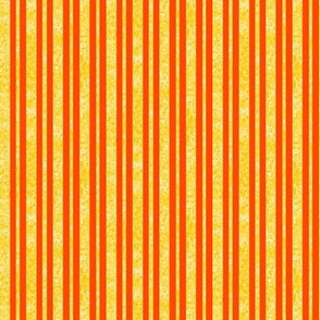 CSMC36  - Mini Vibrant Speckled Stripe - Yellow and Orange