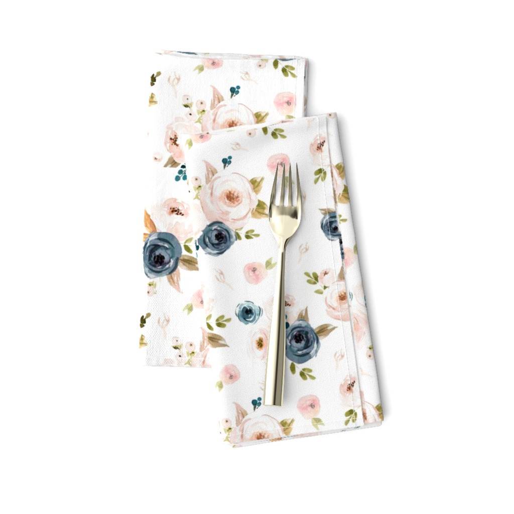 Blush and Blue Floral with Extras Medium