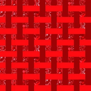 CSMC37 - Open Weave Abstract Window Gallery in Fire Engine Red and Dark Wine Red
