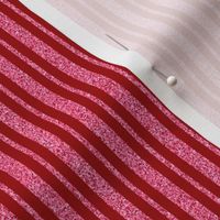 CSMC37  - Narrow Speckled Pink Coral Pastel and Dusky Red Stripes