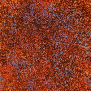 Gritty Texture in Rust - Orange - Blue