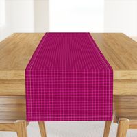 CSMC38  - Mini Speckled Wine Red and  Hot Pink Textured Tartan Plaid