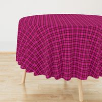 CSMC38  - LG - Speckled  Wine Red and Hot Pink Plaid