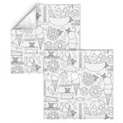Kitty Food Frenzy Lake Coloring Book