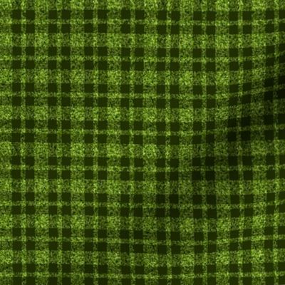 CSMCD39  - Mini - Speckled Lime Green  and Dark Olive Plaid