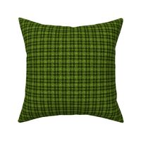 CSMCD39  - Mini - Speckled Lime Green  and Dark Olive Plaid