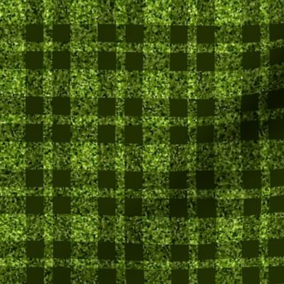 CSMC39  - LG - Speckled Lime Green  and  Olive Plaid