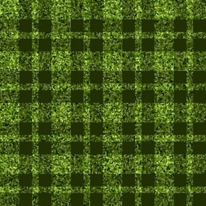 CSMC39  - LG - Speckled Lime Green  and  Olive Plaid