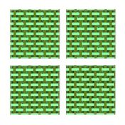 CSMC39 - Mini - Open Weave Abstract Window Gallery in Pastel Green - Olive Greens