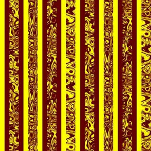 CSMC40 - Abstract Reddish Brown  and Yellow Stripes