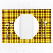 CSMC40  - LG - Speckled Rusty Red and Sunny Yellow Plaid