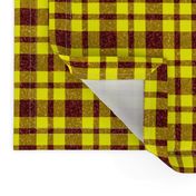 CSMC40  - LG - Speckled Rusty Red and Sunny Yellow Plaid