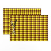 CSMC40  - LG - Speckled Rusty Red and Sunny Yellow Plaid