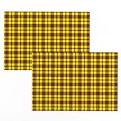 CSMC40  - LG - Speckled Rusty Red and Sunny Yellow Plaid