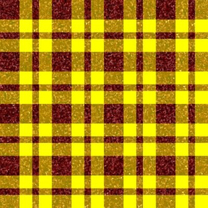 CSMC40  - LG - Speckled Rusty Red and Sunny Yellow Plaid
