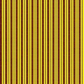 CSMC40  - Mini - Speckled Rusty Red and Sunny Yellow Stripes