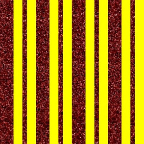 CSMC40  - LG - Speckled Rusty Red  and Sunny Yellow Stripes