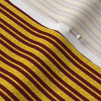 CSMC41  - Mini - Speckled Raisin Brown and Sunny Yellow  Stripes