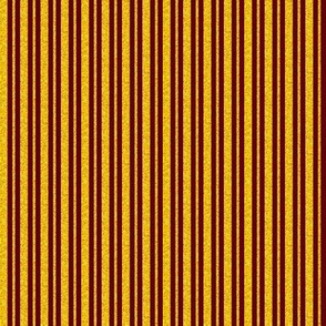 CSMC41  - Mini - Speckled Raisin Brown and Sunny Yellow  Stripes