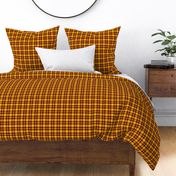 CSMC41 - LG - Speckled Sunny Yellow  and Raisin Brown Plaid