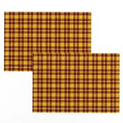 CSMC41 - LG - Speckled Sunny Yellow  and Raisin Brown Plaid