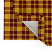 CSMC41 - LG - Speckled Sunny Yellow  and Raisin Brown Plaid