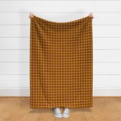 CSMC41 - LG - Speckled Sunny Yellow  and Raisin Brown Plaid