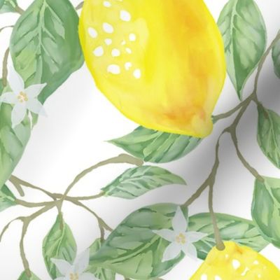 Watercolor Lemons