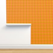 CSMC43 - SM - Speckled  Orange and Yellow Tartan Plaid