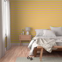 yellow and pastel pink stripes 2in :: halloween