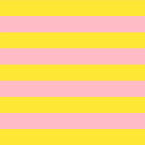 yellow and pastel pink stripes 2in :: halloween