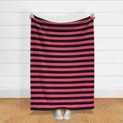 pink and black stripes 2in :: halloween