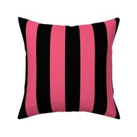 pink and black stripes 2in :: halloween vertical