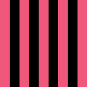 pink and black stripes 2in :: halloween vertical
