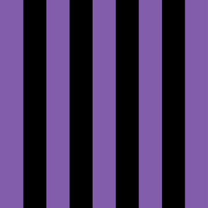 purple and black stripes 2in :: halloween vertical