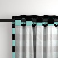 pastel teal and black stripes 2in :: halloween