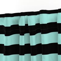 pastel teal and black stripes 2in :: halloween