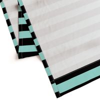 pastel teal and black stripes 2in :: halloween