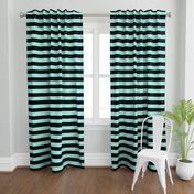 pastel teal and black stripes 2in :: halloween