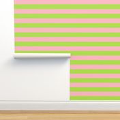 green and light pink stripes 2in :: halloween