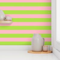 green and light pink stripes 2in :: halloween