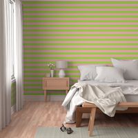 green and light pink stripes 2in :: halloween
