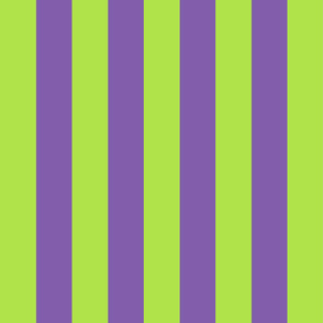 green and purple stripes 2in :: halloween vertical