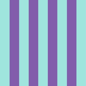 pastel teal and purple stripes 2in :: halloween vertical